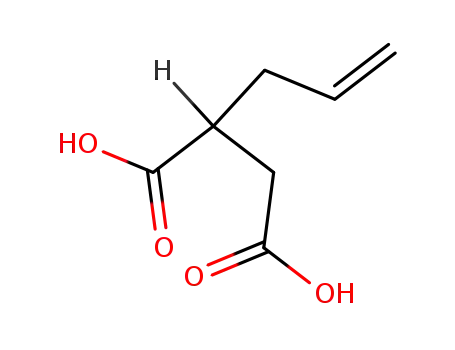 Molecular Structure of 5754-10-9 (4-Pentene-1,2-dicarboxylic acid)
