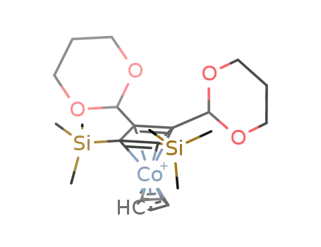 (1,2-bis[1,3-dioxan-2-yl]-3,4-bis[trimethylsilyl]cyclobutadiene)cyclopentadienylcobalt