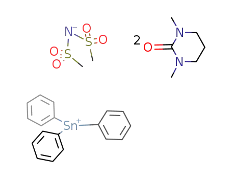 triphenyltin(IV)-dimesylamide-N,N'-dimethylpropyleneurea (1/2)