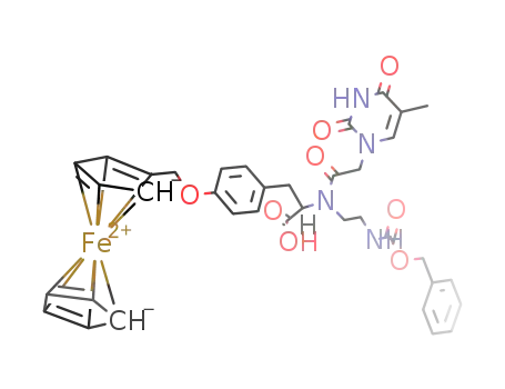 (C5H5)Fe(C5H4CH2OC6H4CH2CH(CO2H)N(CH2CH2NHC(O)OCH2C6H5)C(O)CH2N2C4H2O2CH3)