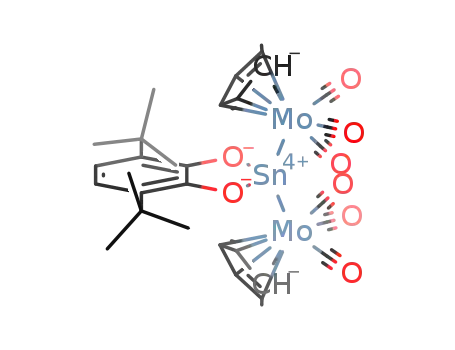 3,6-di-tert-butylcatecholato-bis((η5-cyclopentadienyl)-tricarbonyl-molybdenum)-tin(IV)