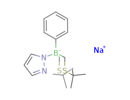 sodium phenyl(pyrazolyl)bis((tert-butylthio)methyl)borate