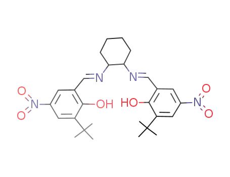 6,6'-((1E,1'E)-(cyclohexane-1,2-diylbis(azanylylidene))bis(methanylylidene))bis(2-(tert-butyl)-4-nitrophenol)