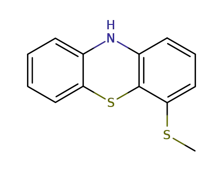 Molecular Structure of 20349-56-8 (10H-Phenothiazine, 4-(methylthio)-)