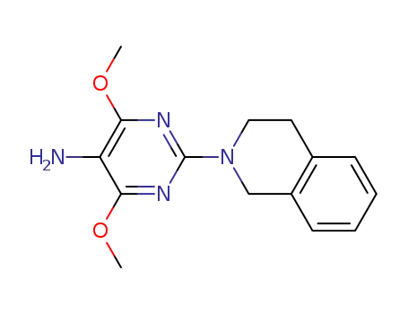 Molecular Structure of 1093352-31-8 (2-(3,4-dihydro-2(1H)-isoquinolinyl)-4,6-dimethoxy-5-pyrimidinamine)