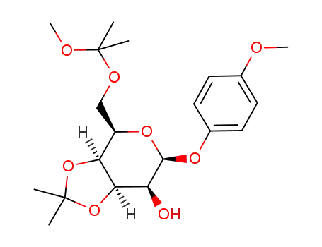 4-methoxyphenyl 3,4-O-isopropylidene-6-O-(1-methoxy-1-methylethyl)-β-D-talopyranoside