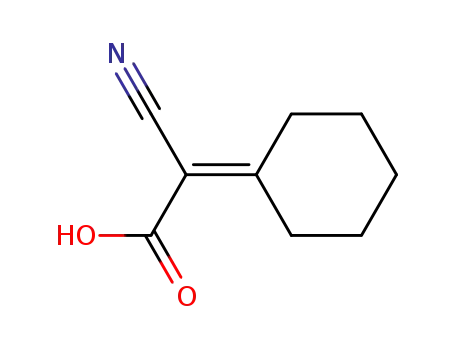 Molecular Structure of 37107-50-9 (CYCLOHEXYLIDENECYANOACETIC ACID)