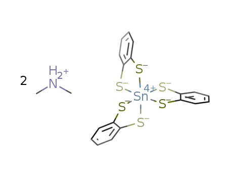 [Me2NH2]2[Sn(benzene-1,2-dithiolato)3]