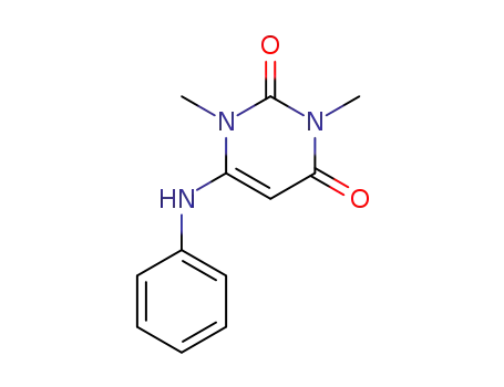Molecular Structure of 7278-51-5 (1,3-DIMETHYL-6-PHENYLAMINO-URACIL)