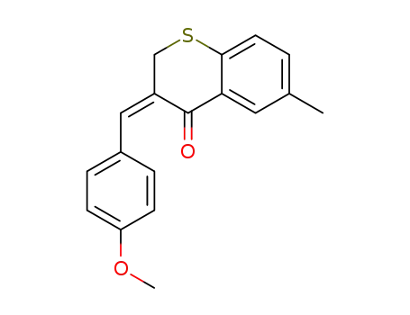 (E)-6-methyl-3-(4-methoxybenzylidene)thiochroman-4-one