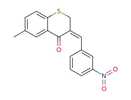 (E)-6-methyl-3-(3-nitrobenzylidene)thiochroman-4-one