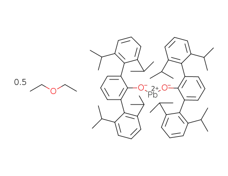 Pb(OC6H3-2,6-(C6H3-2,6-Pri2)2)2*0.5(diethyl ether)