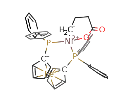 (1,1′-bis(diphenylphosphino)ferrocene)Ni(lactone)