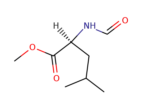 Molecular Structure of 54259-27-7 (L-Leucine, N-formyl-, methyl ester)