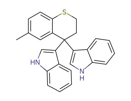 3,3'-(6-methylthiochroman-4,4-diyl)bis(1H-indole)