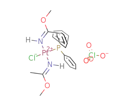 trans-[PtCl{(E)-HN=C(Me)OMe}2(PPh3)](ClO4)