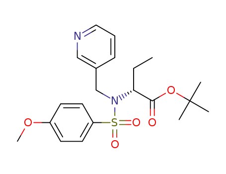 tert-butyl (R)-N-(4-methoxyphenylsulfonyl)-N-(3-pyridylmethyl)-2-aminobutanoate