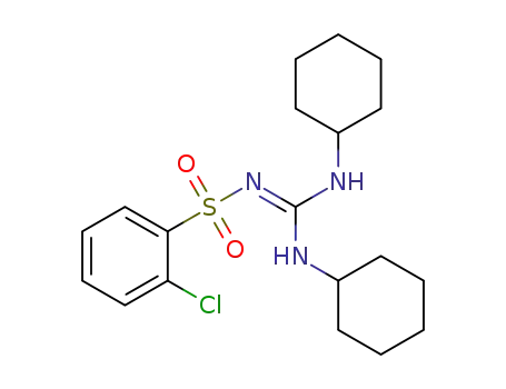 N-(bis(cyclohexylamino)methylene)-2-chlorobenzenesulfonamide