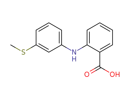 Molecular Structure of 18902-93-7 (BENZOIC ACID, 2-{[3-(METHYLTHIO)PHENYL]AMINO})