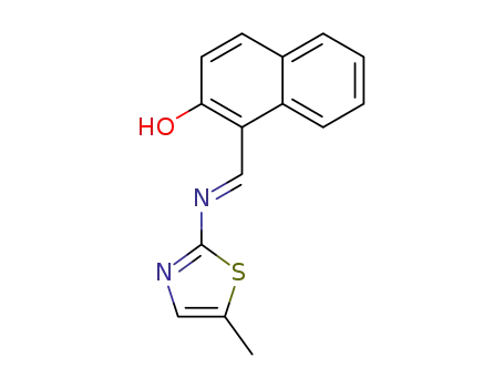 1-(E)-[(5-methylthiazol-2-ylimino)methyl]naphthalen-2-ol