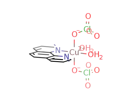 Cu(1,10-phenanthroline)(OH2)2(OClO3)2