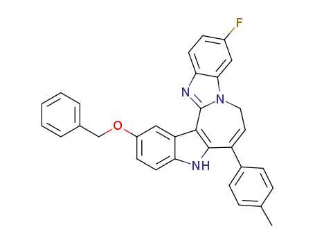 2-(benzyloxy)-11-fluoro-6-(4-methylphenyl)-5,8-dihydroindolo[3',2':3,4]azepino[1,2-a]benzimidazole