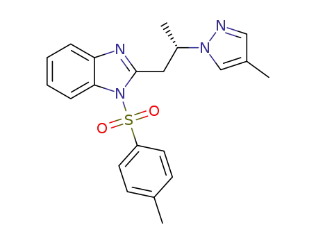 (S)-2-(2-(4-methylpyrazol-1-yl)propyl)-1-tosylbenzimidazole