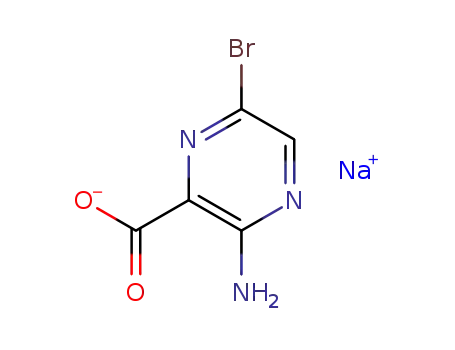 3-amino-6-bromopyrazine-2-carboxylic acid sodium salt