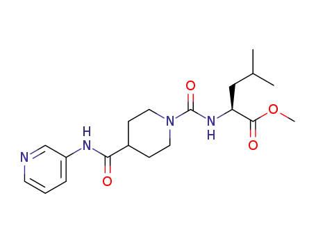 methyl (4-(pyridin-3-ylcarbamoyl)piperidine-1-carbonyl)-L-leucinate