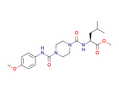 methyl (4-((4-methoxyphenyl)carbamoyl)piperazine-1-carbonyl)-L-leucinate