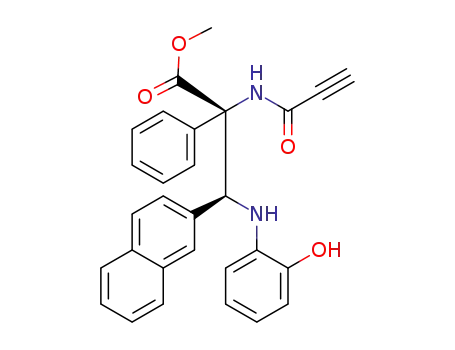 methyl 3-((2-hydroxyphenyl)amino)-3-(naphthalen-2-yl)-2-phenyl-2-propiolamidopropanoate