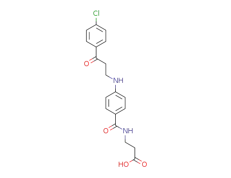 3-{4-[3-(4-chlorophenyl)-3-oxopropylamino]-benzamido}propanoic acid