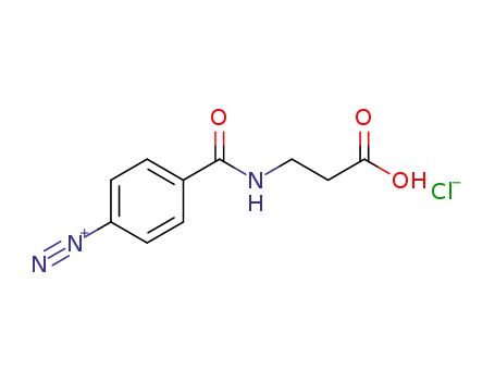 4-((2-carboxyethyl)carbamoyl)benzenediazonium chloride