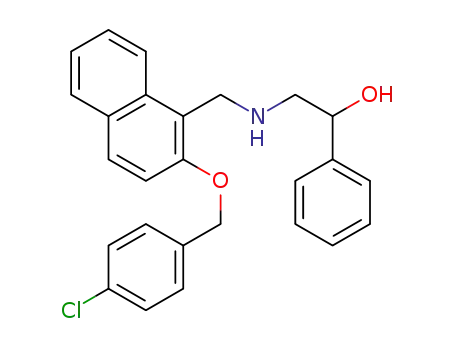 2-(((2-((4-chlorobenzyl)oxy)naphthalen-1-yl)methyl)amino)-1-phenylethan-1-ol