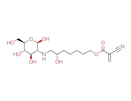 (2S)-2-(7-(2-cyanoacryloyloxy)-2-hydroxyheptylamino)-2-deoxy-β-D-glucopyranose