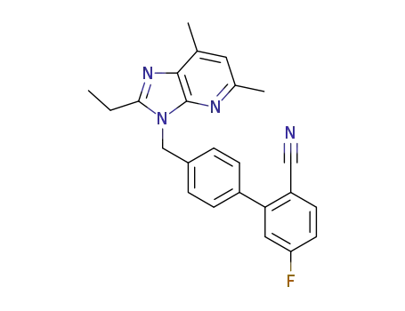 4'-((2-ethyl-5,7-dimethyl-3H-imidazo[4,5-b]pyridin-3-yl)methyl)-5-fluoro-[1,1'-biphenyl]-2-carbonitrile