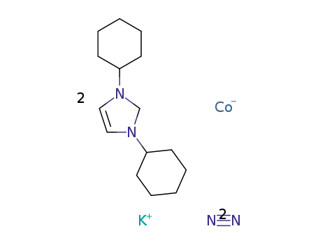 {K[(1,3-dicyclohexylimidazol-2-ylidene)2Co(N2)2]}n