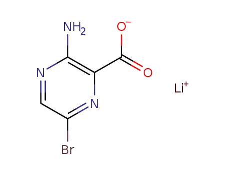 lithium 3-amino-6-bromopyrazine-2-carboxylate