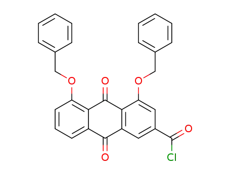1,8-bis(benzyloxy)-9,10-anthraquinone-3-carbonyl chloride