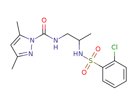 N-(2-((2-chlorophenyl)sulfonamido)propyl)-3,5-dimethyl-1H-pyrazole-1-carboxamide