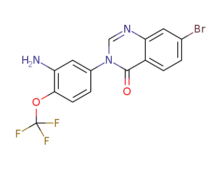 3-[3-amino-4-(trifluoromethoxy)phenyl]-7-bromoquinazolin-4(3H)-one