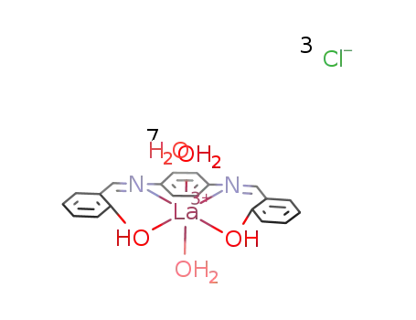 N,N'-p‐phenylenebis(salicylideneimine)diaqua lanthanum chloride heptahydrate