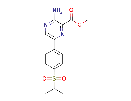 methyl 3-amino-6-(4-(isopropylsulfonyl)phenyl)pyrazine-2-carboxylate