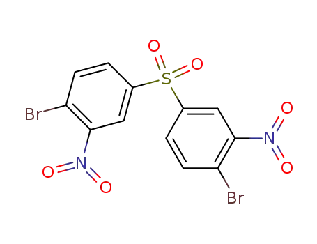 Molecular Structure of 75853-45-1 (Benzene, 1,1'-sulfonylbis[4-bromo-3-nitro-)