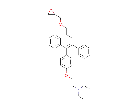(Z)-N,N-diethyl-2-(4-(5-(oxiran-2-ylmethoxy)-1,2-diphenylpent-1-en-1-yl)phenoxy)ethan-1-amine