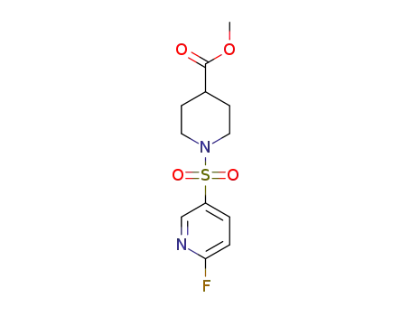 1-(6-fluoro-pyridine-3-sulfonyl)-piperidine-4-carboxylic acid methyl ester