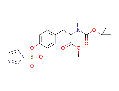 (S)-methyl 3-(4-(1H-imidazol-1-ylsulfonyloxy)phenyl)-2-(tert-butoxycarbonylamino)propanoate