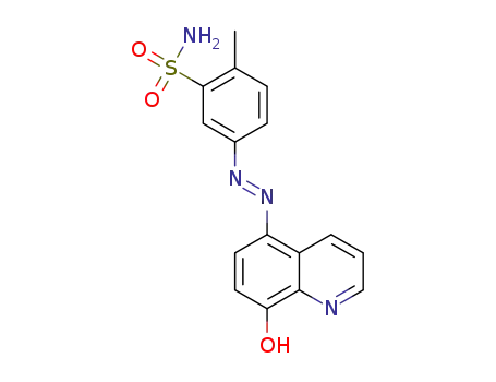 (E)-5-((8-hydroxyquinolin-5-yl)diazenyl)-2-methylbenzenesulfonamide