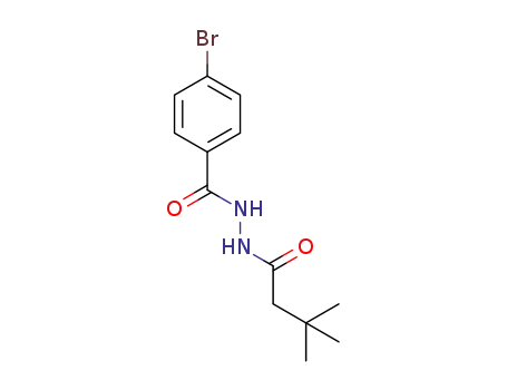 4-bromo-N'-(3,3-dimethylbutanoyl)benzoic hydrazide