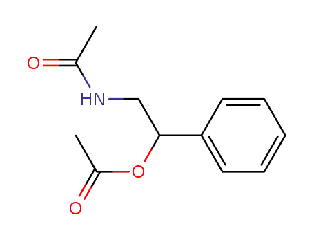 Molecular Structure of 55044-72-9 (N-[2-(Acetyloxy)-2-phenylethyl]acetamide)